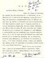Carta de Antonio Pagés Larraya a VMD e Hilda Mans