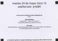 invitación mesa redonda "Víctor Magariños D.  Obra y pensamiento"
